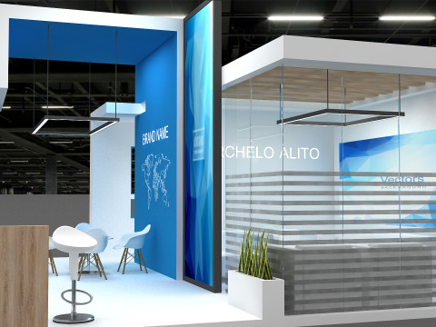 3D Exhibition Stand 3D Model