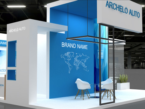 3D Exhibition Stand 3D Model