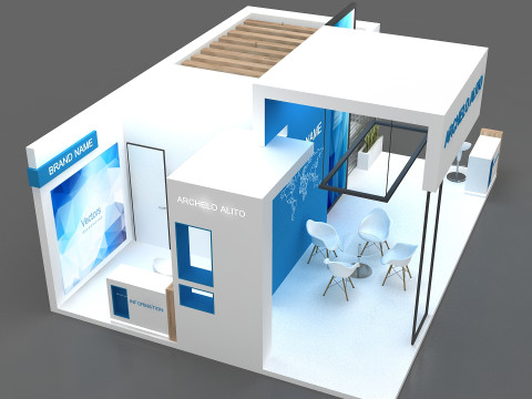 3D Exhibition Stand 3D Model