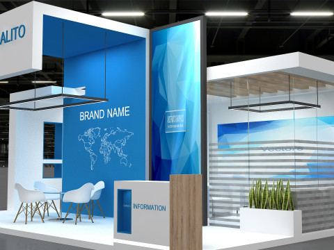 3D Exhibition Stand 3D Model