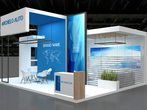 3D Exhibition Stand 3D Model