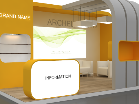 3D Exhibition Stand 3D Модель