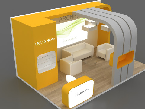3D Exhibition Stand 3D Модель