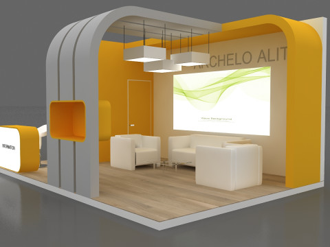 3D Exhibition Stand 3D Модель