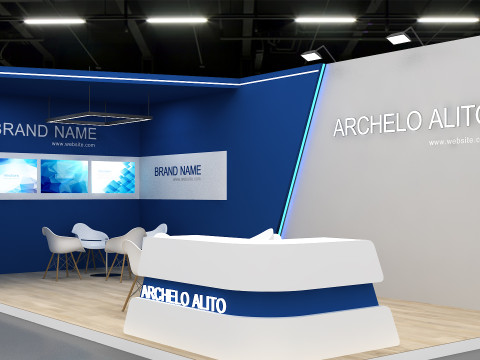 3D Exhibition Stand 3D Model