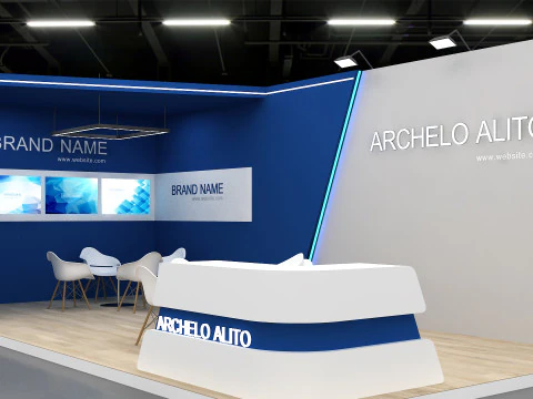 3D Exhibition Stand 3D Model
