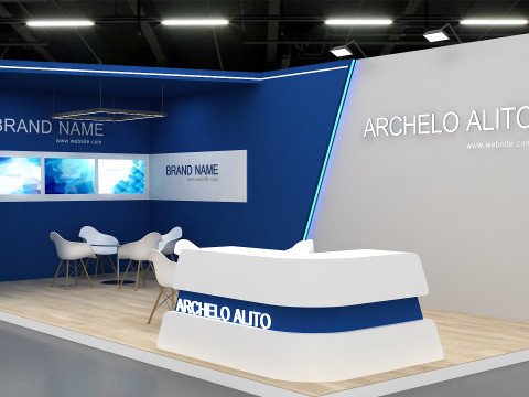 3D Exhibition Stand 3D Model