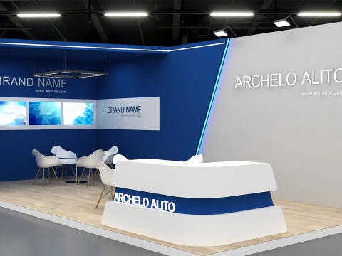 3D Exhibition Stand 3D Model
