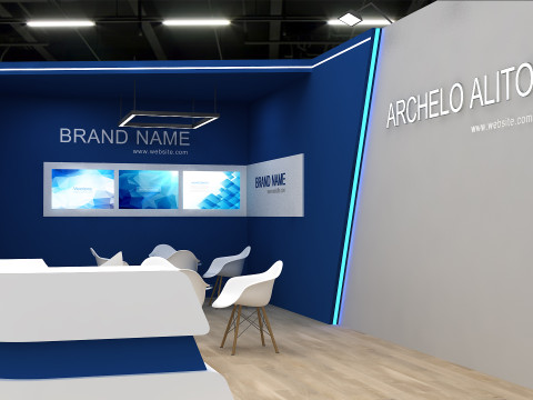 3D Exhibition Stand 3D Model
