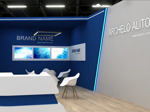 3D Exhibition Stand 3D Model