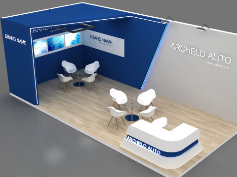 3D Exhibition Stand 3D Model