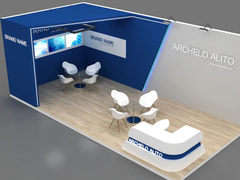 3D Exhibition Stand 3D Model