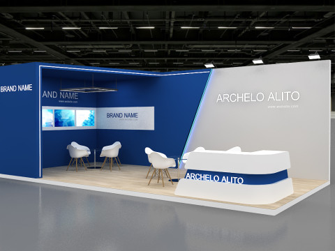 3D Exhibition Stand 3D Model