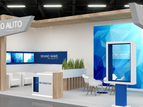 3D Booth Design Model 3D