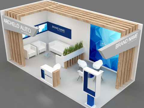 3D Booth Design 3D Model