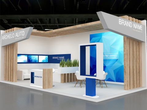 3D Booth Design 3D Model