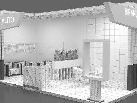 3D Booth Design 3D Model