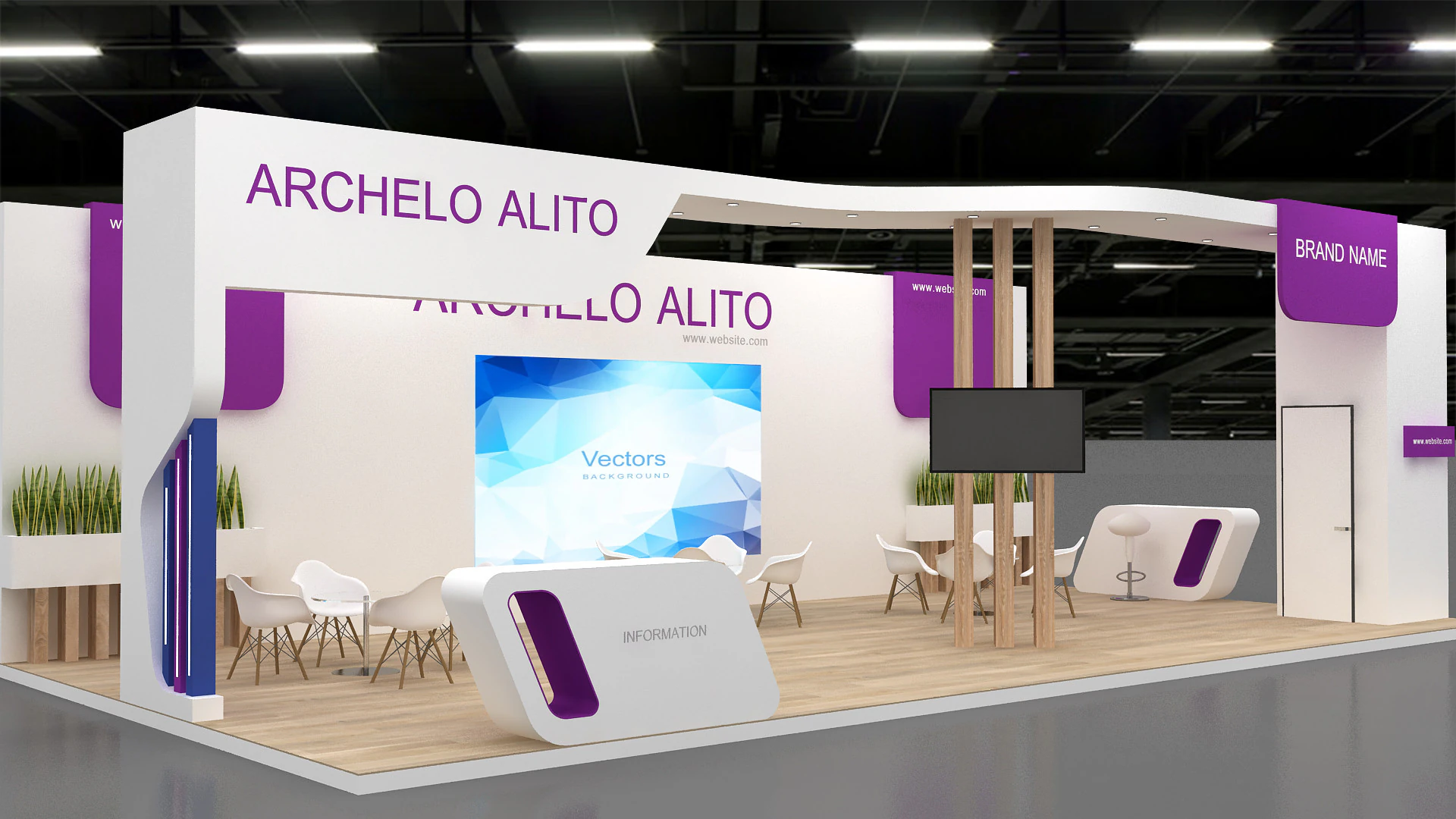 3d exhibition 3D Model .c4d .max .obj .3ds .fbx .stl .blend 