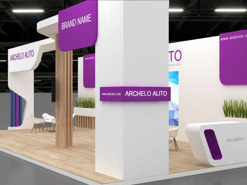 3d exhibition Model 3D