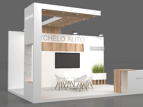 3D Booth stand Model 3D