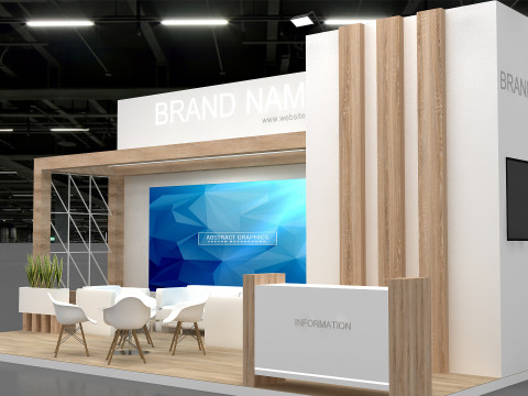 3D Booth Design 3D Model