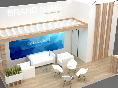 3D Booth Design 3D Model