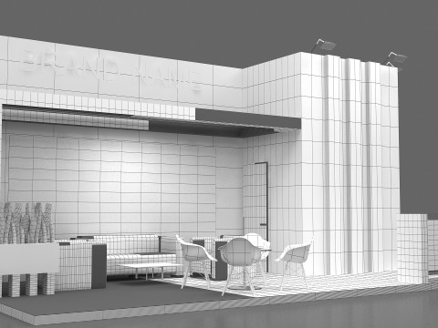 3D Booth Design 3D Model
