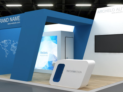3D Booth 3D 모델