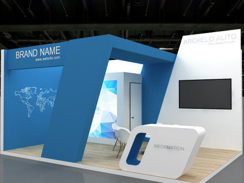 3D Booth 3D 模型
