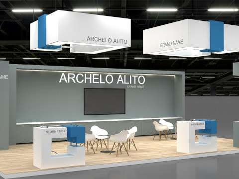 3D Exhibition Stand 3D 모델