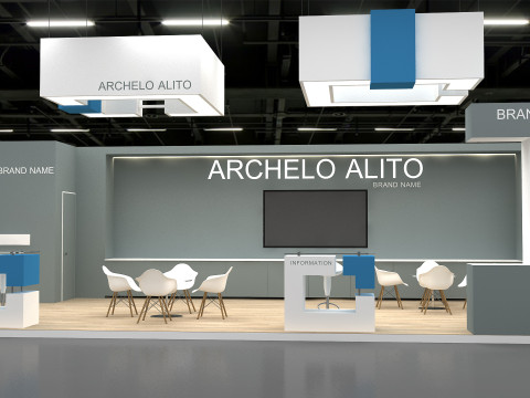 3D Exhibition Stand 3D Model