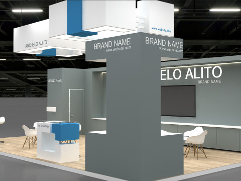 3D Exhibition Stand 3D Model