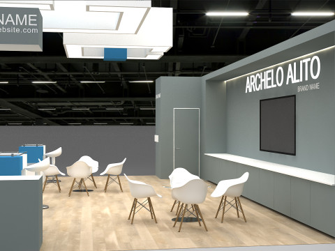 3D Exhibition Stand 3D Model