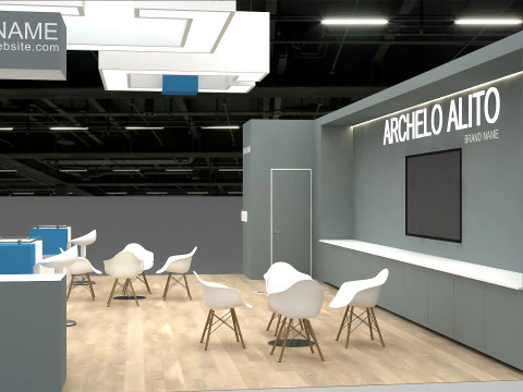 3D Exhibition Stand 3D Model