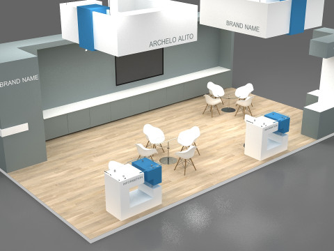 3D Exhibition Stand 3D Model