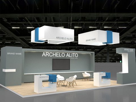 3D Exhibition Stand 3D Model