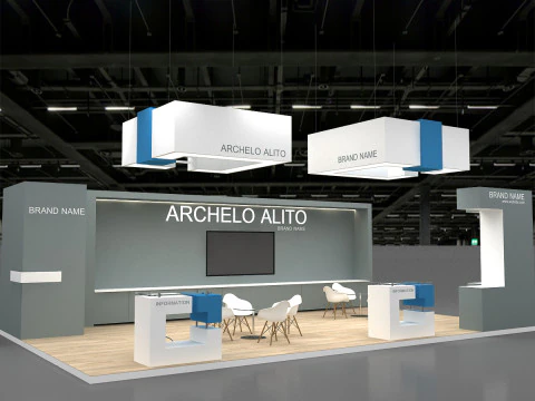 3D Exhibition Stand 3D Model