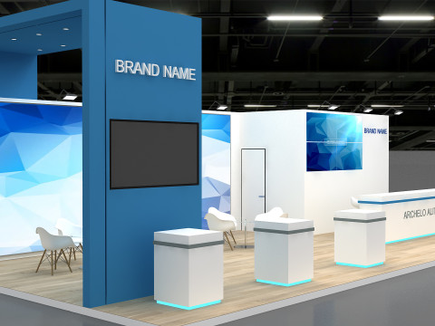 Booth 3d exhibition 3D 모델