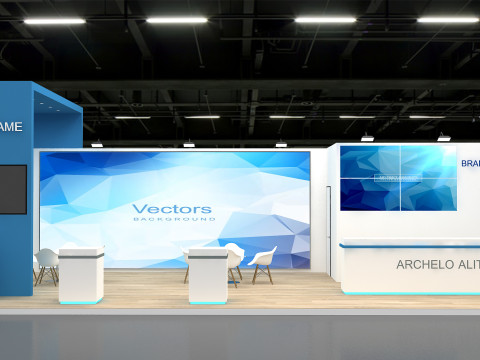 Booth 3d exhibition 3D Model