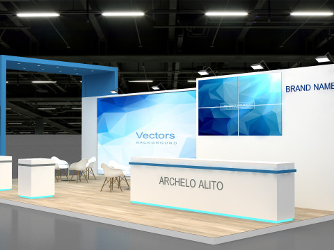 Booth 3d exhibition 3D Model