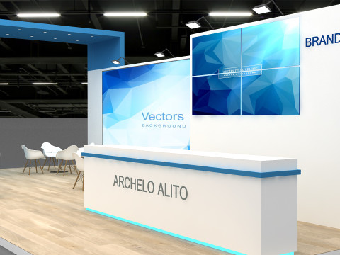 Booth 3d exhibition 3D Model