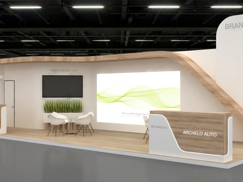 Stand d'exposition 3D Modèle 3D