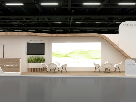 3D Exhibition Stand 3D Model