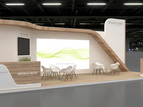 3D Exhibition Stand 3D Model