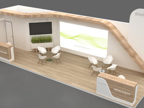 3D Exhibition Stand 3D Model