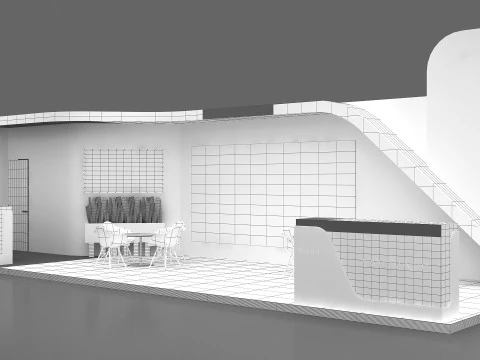3D Exhibition Stand 3D Model