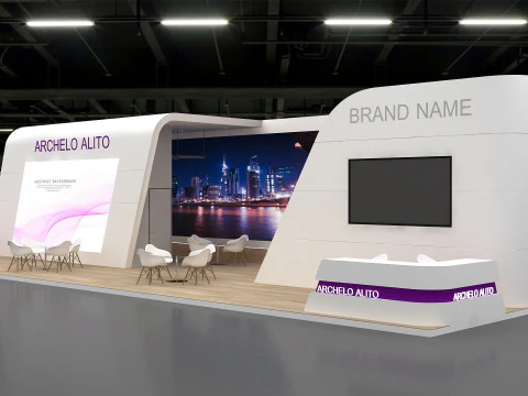 Stand per cabina 3D Modello 3D