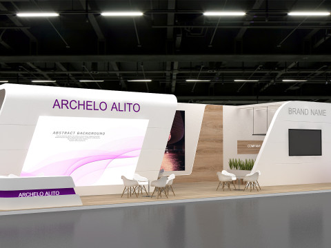 3D Booth stand 3D मॉडल