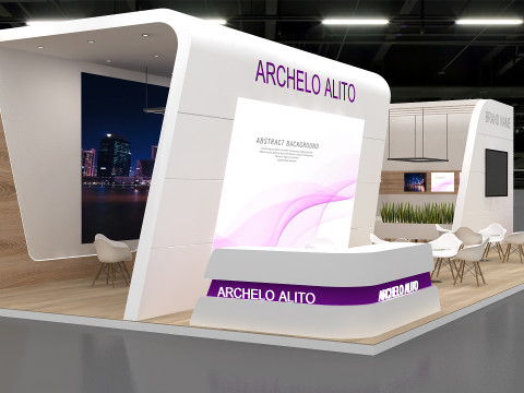 3D Booth stand 3D मॉडल