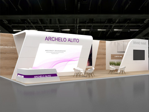 3D Booth stand 3D मॉडल